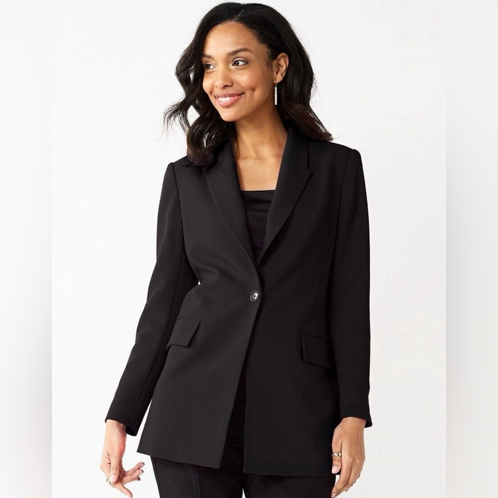 Nine West Single Button Longline Blazer SZ XL NWT - Picture 1 of 4